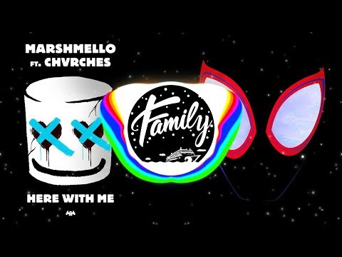 HERE WITH ME x SUNFLOWER [Mashup] - Marshmello, Post Malone, CHVRCHES, Swae Lee