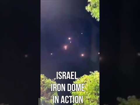 israel iron dome in action | israel vs palestine 2021