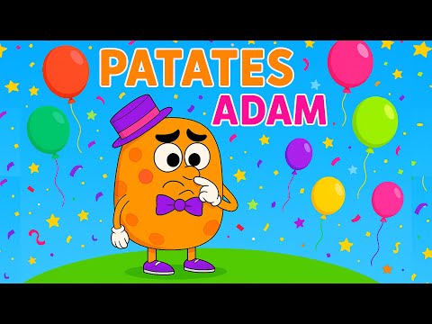 Patates Adam 🎵 | Animasyon Çocuk Şarkısı | Eğlenceli Çizgi Film Şarkıları