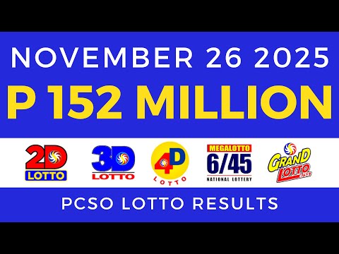 Lotto Result Today 9pm November 26 2025 PCSO