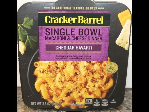 Cracker Barrel Single Bowl Macaroni & Cheese Dinner:...