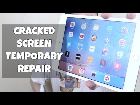 Temporary Repair for Cracked Screen