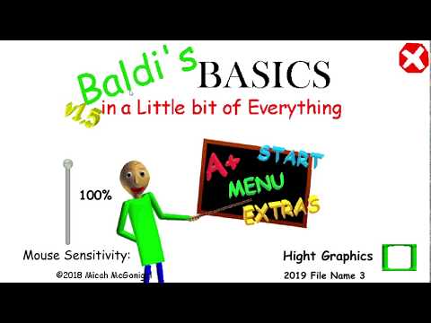 playing baldi's basics In a little bit of everything the new update at 3 am