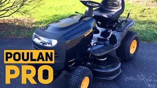Poulan Pro 960420183 Briggs and Stratton 15.5 hp Pedal Control Automatic Drive 42" Riding Mower