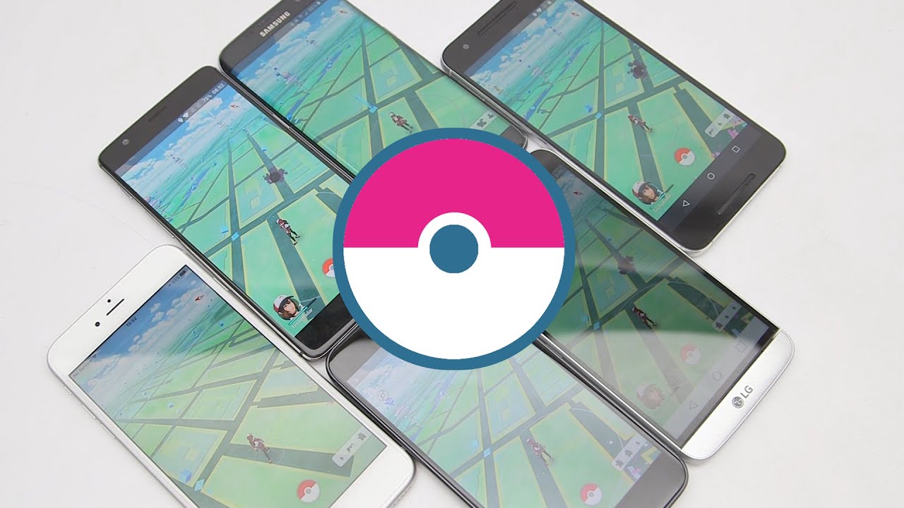 Pokemon Go Battery Test: iPhone 6S Plus v Galaxy S7 Edge v HTC 10 v LG G5 v Nexus 6P v OnePlus 3 - YouTube