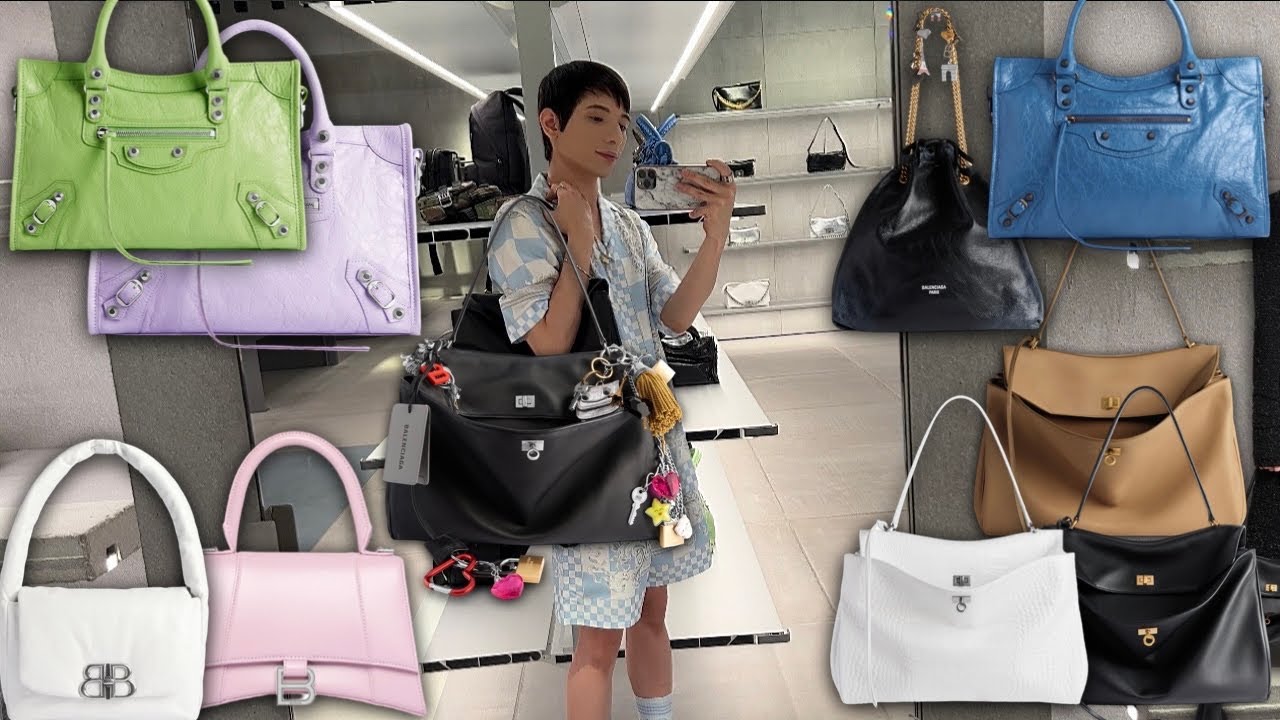 BALENCIAGA SHOPPING VLOG! Rodeo Bag Medium, and Large Comparison!!!