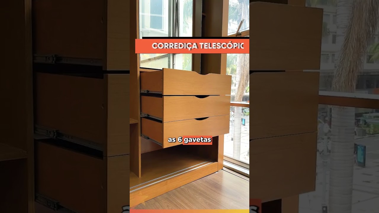 REMINISCENCEパンフレット Guarda-Roupa Casal Madesa Reno 3 Portas de Correr com Espelho