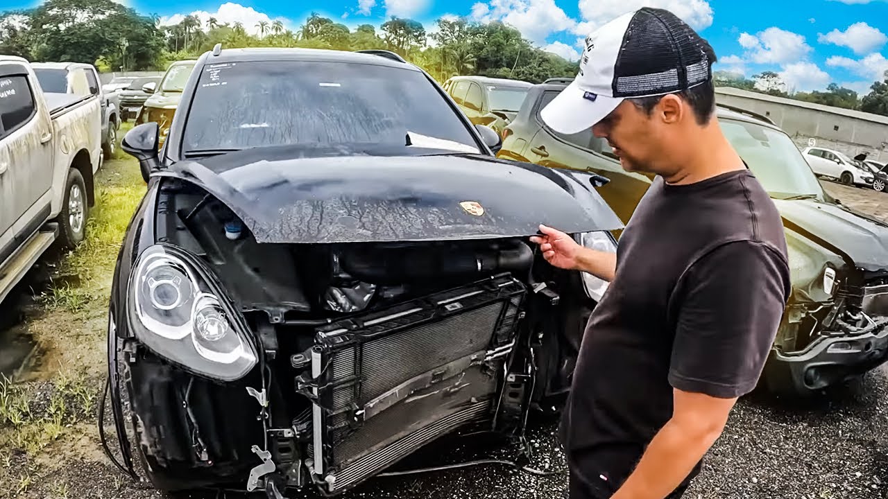 TUDO LEILÃO no PARAÍSO dos CARROS BATIDOS