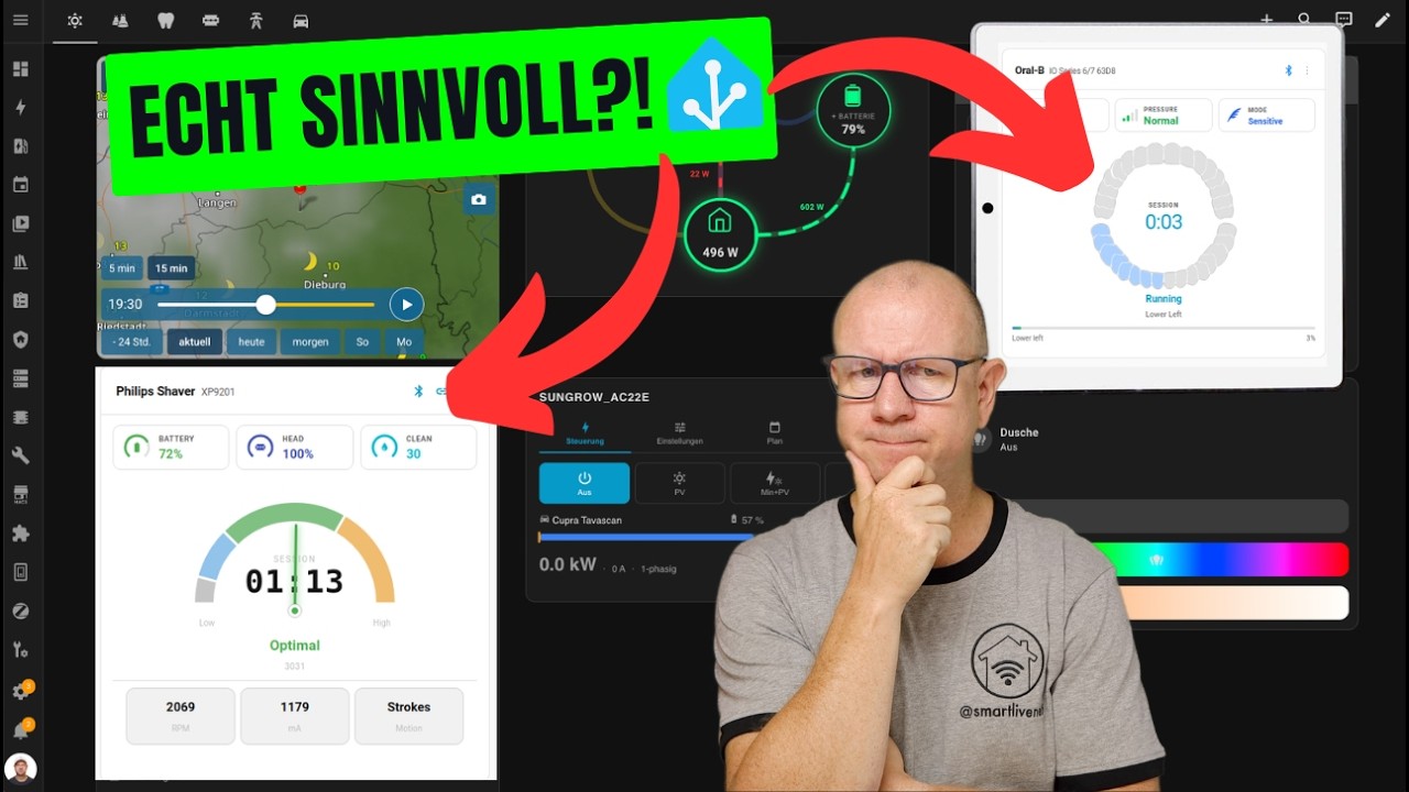 Smartes Badezimmer? So hilft dir ein Shelly Wall Display beim Zähneputzen & Rasieren!