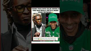Download lagu Young Thug SLID in Gillie’s DMs like  “Was that REALLY you TWERKIN' in that video?!...#shorts mp3