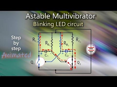 Astable Multivibrator circuit explained in detail | Using BJT