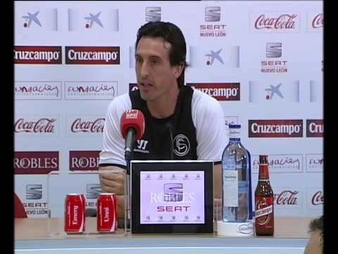 Rueda de prensa Unai Emery Previa Espanyol . Sevilla FC