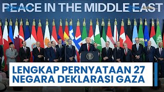 Rangkuman Lengkap Pernyataan Bersama 27 Negara Tentang Masa Depan Gaza