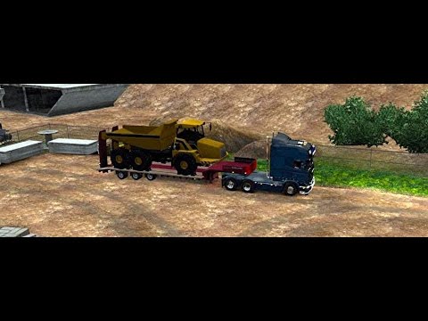 ETS#91  Transporting a 18 tons Dump Truck from Malmö in Sweden to Szczecin in Poland  143 Km by road