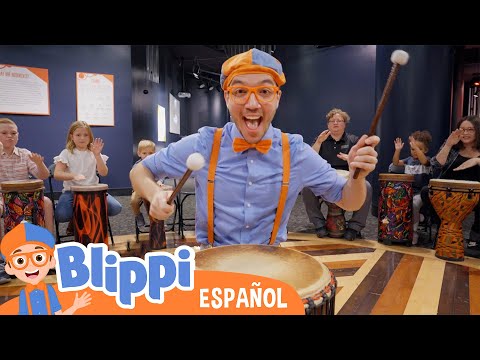 Rhythm Discovery Centre - Instrumentos musicales | Aprende con Blippi | Videos educativos para niños