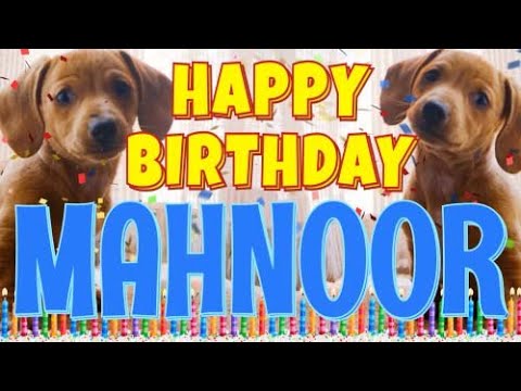 Happy Birthday Mahnoor! ( Funny Talking Dogs ) What Is Free On My Birthday