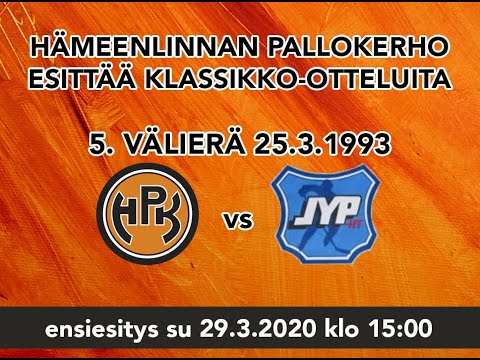 Kerho-klassikko HPK - JYP HT (5. välierä) 25.3.1993