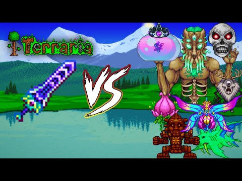 Terraria 1.4.4- Zenith vs ALL Bosses (Master Mode)