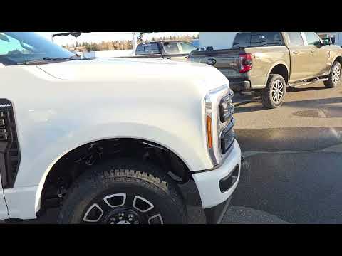 2026 Ford Super Duty F-350 SRW Platinum 4WD Crew Cab 6.75' Box in Star White Metallic Tri-Coat for sale at CSL Ford Sales in Cardston, AB