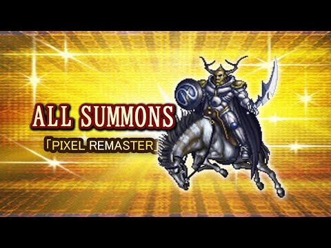 FFIV Pixel Remaster - All Summons [4K]