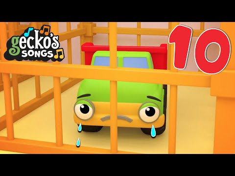 10 Baby Trucks Go To JAIL!｜10 Trucks On The Road Song｜Gecko's Garage｜Truck Cartoon For Kids