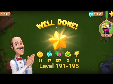 Gameplay Gardenscapes Level 191-195