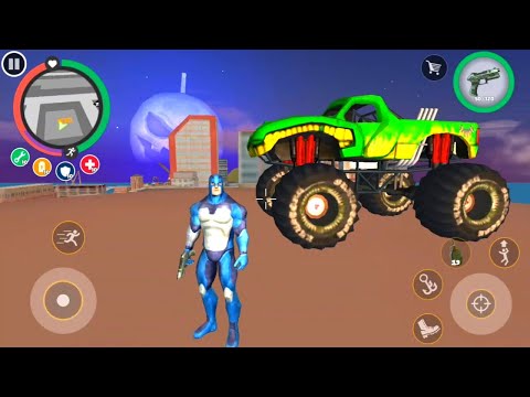 Rope hero vice town update game | New jumping place & jumping all vehicle | Games on HD gameplay