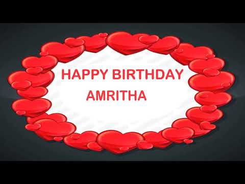 Amritha   Birthday Postcards  - Happy Birthday AMRITHA