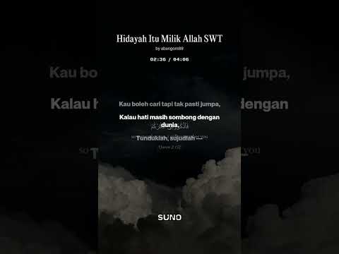 Hidayah Itu Milik Allah SWT