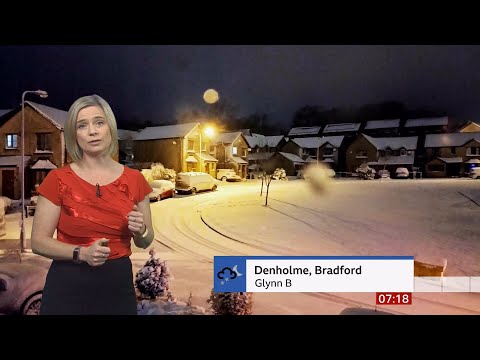 Weather images of the morning Boxing Day (and a White Christmas)  (UK) - BBC weather - 26 Dec. 2021