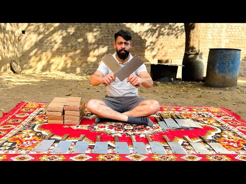Incredible Transformation! Rusty Leaf Spring into a Razor-Sharp Cleaver Knife!