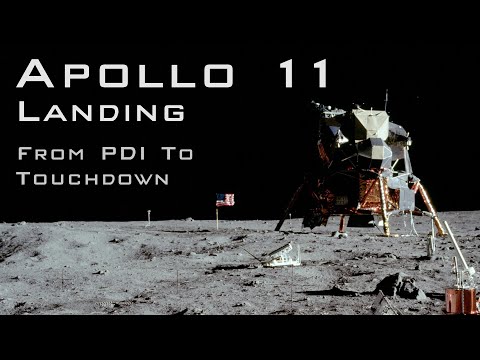 Apollo 11 landing from PDI to Touchdown