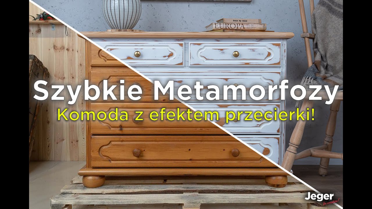 Szybkie metamorfozy: sosnowa komoda z efektem przecierki