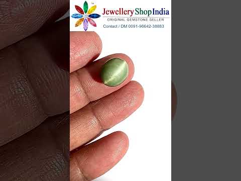 Quartz Cats Eye Stone (Certified) Lehsunia Stone video thumbnail