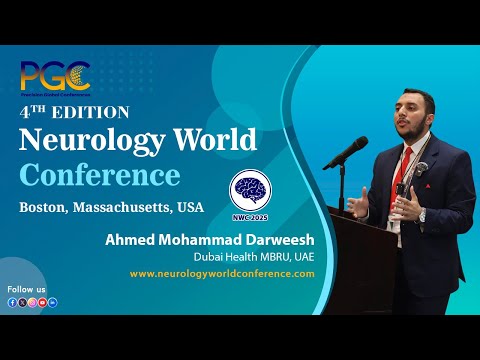 Ahmed Mohammad Darweesh - Testimonial at Neurology World Conference (NWC) 2025, Boston, USA
