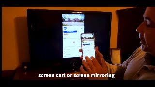 screen cast or screen mirroring for facebook live