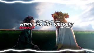 Coldplay - Hymn for the weekend edit audio   {sad 