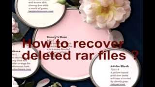 How to recover RAR deleted files