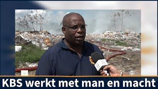 Rookontwikkeling brand vuilstortplaats Charlesburg aan het verminderen I SUN WEB TV I