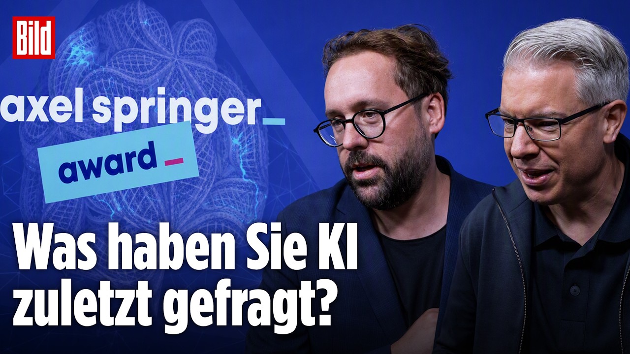 AXEL-SPRINGER-AWARD: So nutzen Thelen, Ronzheimer und Co. KI