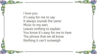 Clint Black - Easy for Me to Say Lyrics