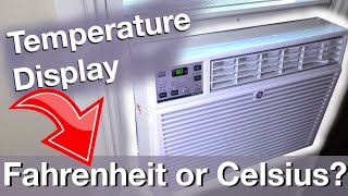 Fahrenheit to Celsius - Changing Temperature display on a Window A/C GE (How to Air Conditioner)