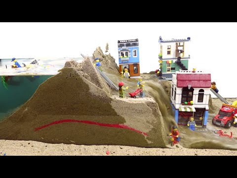 LEGO DAM BREACH EXPERIMENT - LEGO CITY FLOOD