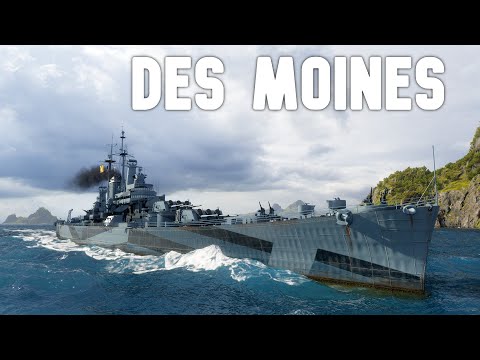 World of WarShips Des Moines - Nonstop Barrage – 540 Target Hits!