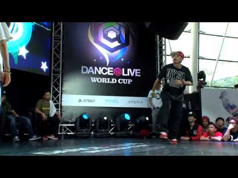 JJ(USA) vs WAY(TWN) DANCE@LIVE WORLD CUP 2013 HIPHOP【SEMIFINAL】