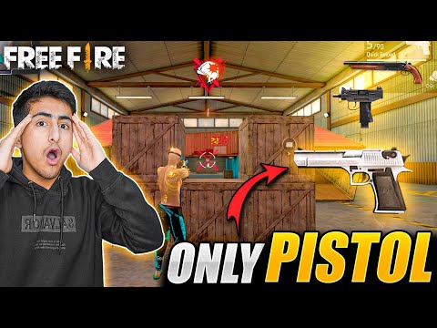 Only Pistol Challenge In Lone Wolf😨😍1X1 - Garena Free Fire