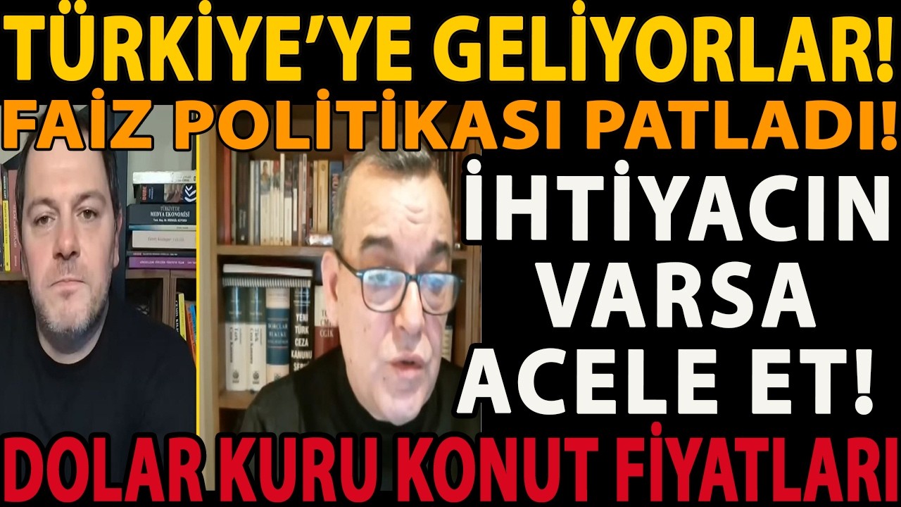 TÜRKİYE’YE GELİYORLAR! FAİZ POLİTİKASI PATLADI! İHTİYACIN VARSA ACELE ET! DOLAR KURU KONUT FİYATLARI