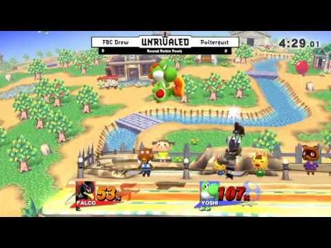 Unrivaled 5 WiiU - FBC Drew (Falco) vs Poltergust (Yoshi) - Pools