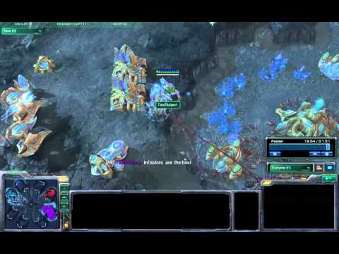 Starcraft 2 - Mass Infestors and Some Zerglings