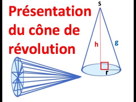Présentation d'un cône de revolution